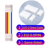 JVC 2.5mm 5-Pin Same-Side-Head 22AWG PVC Cable