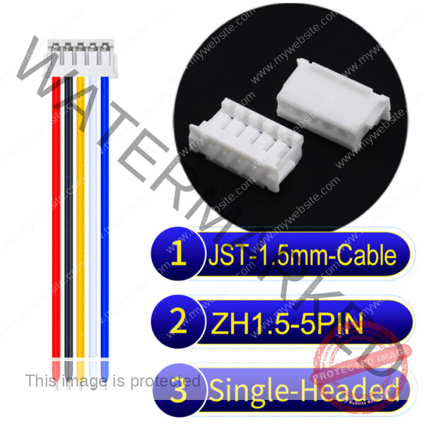 JST ZH1.5 5Pin Single-Headed Cable