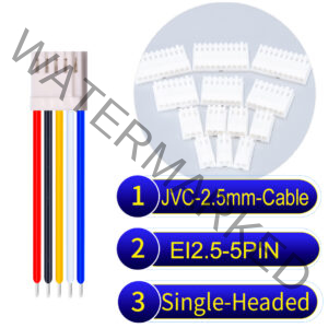 JVC 2.5mm 5-Pin Single-Headed 22AWG PVC Cable