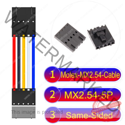 Molex 2.54mm MX2.54 5Pin Same-Side-Head Cable