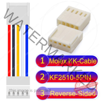 Molex KK-Cable KF2510 5-Pin Reverse-Side-Head PVC Cable