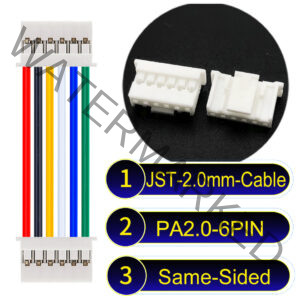 JST PA2.0 6Pin Same-Side-Head Cable