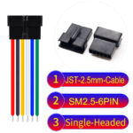 JST 2.5mm SM2.54 6Pin Female Single-Headed Cable