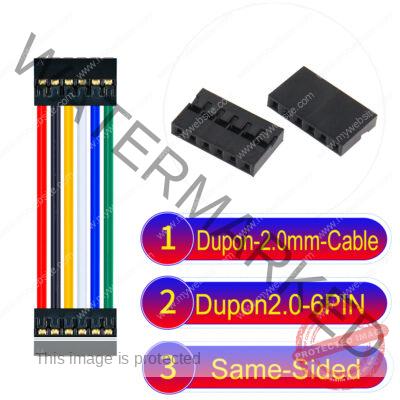 Dupont 2.0mm 6Pin Same-Side-Head Cable