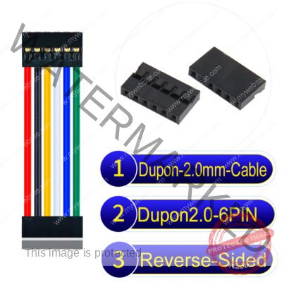 Dupont 2.0mm 6Pin Reverse-Side-Head Cable