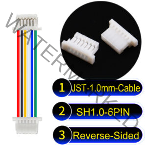 JST SH1.0 6Pin Reverse-Side-Head Cable