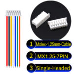 Molex MX1.25mm Picoblade 7-Pin Single-Headed 28AWG UL1571 Cable