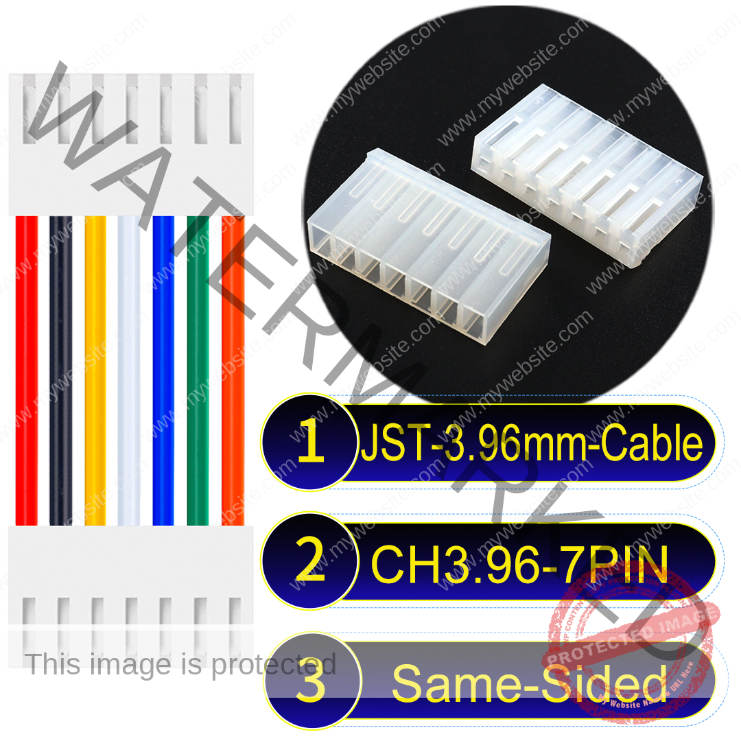 Molex 3.96mm KK3.96 7-Pin Same-Side-Head PVC Cable Molex KK3.96 7-Pin Same-Side-Head 3.96mm PVC Cable