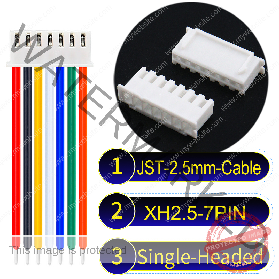 XH 7Pin Connector Single-Headed Cable JST XH 7Pin Single-Headed Cable