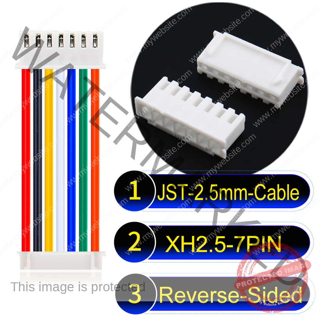 JST XH 7Pin Reverse-Side-Head Cable