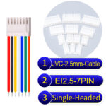 JVC 2.5mm 7-Pin Single-Headed 22AWG PVC Cable