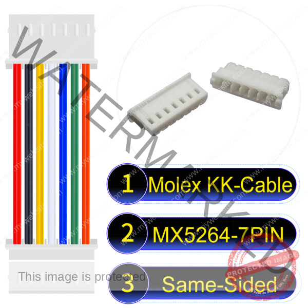 Molex KK 2.54mm MX5264 7Pin Same-Side-Head Cable