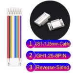 JST GH1.25mm 8-Pin Reverse-Side-Head 28AWG PVC Cable