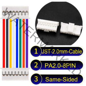 JST PA2.0 8Pin Same-Side-Head Cable