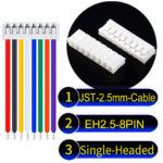 JST EH2.5 8-Pin Single-Headed 2.5mm PVC Cable