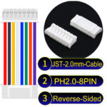 JST 2.0mm PH2.0 8Pin Reverse-Side-Head Cable
