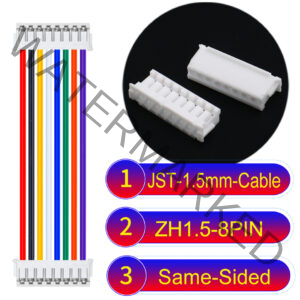 JST ZH1.5 8Pin Same-Side-Head Cable