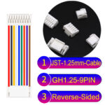 JST GH1.25mm 9-Pin Reverse-Side-Head 28AWG PVC Cable