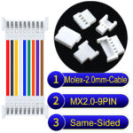 Molex MX2.0mm 9-Pin Female Same-Side-Head Cable