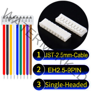 JST EH2.5 9-Pin Single-Headed 2.5mm PVC Cable