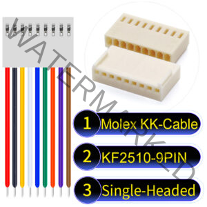 Molex KK-Cable KF2510 9-Pin Single-Headed PVC Cable