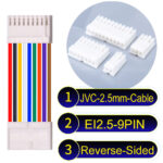 JVC 2.5mm 9-Pin Reverse-Side-Head 22AWG PVC Cable