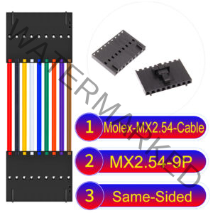 Molex 2.54mm MX2.54 9Pin Same-Side-Head Cable