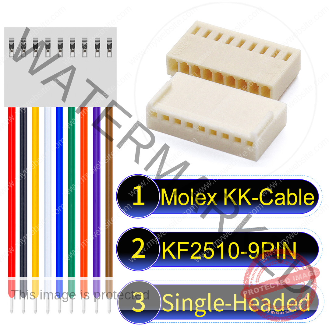 Molex KK-Cable KF2510 9-Pin Single-Headed PVC Cable