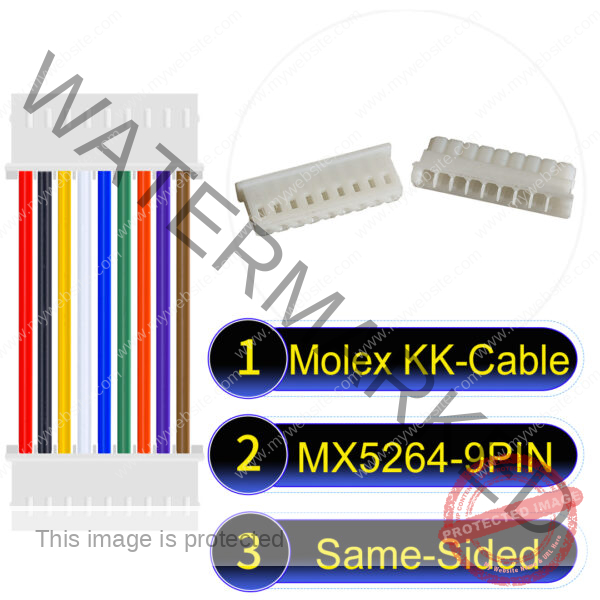Molex KK 2.54mm MX5264 9Pin Same-Side-Head Cable