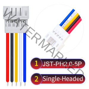 JST PH2.0 5Pin Female Single-Headed Cable