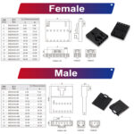 Molex MX2.54 2.5mm housing 2P 3P 4P 5P 6P 7P 8P 9P 10P 12P