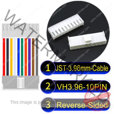 JST VH 10Pin Reverse-Side-Head Cable