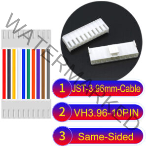 JST VH 10Pin Same-Side-Head Cable