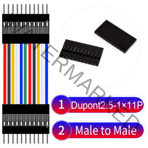 Dupont 2.54mm Male to Male 1×11Pin Cable