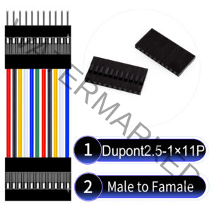 Dupont 2.54mm Male to Female 1×11Pin Cable