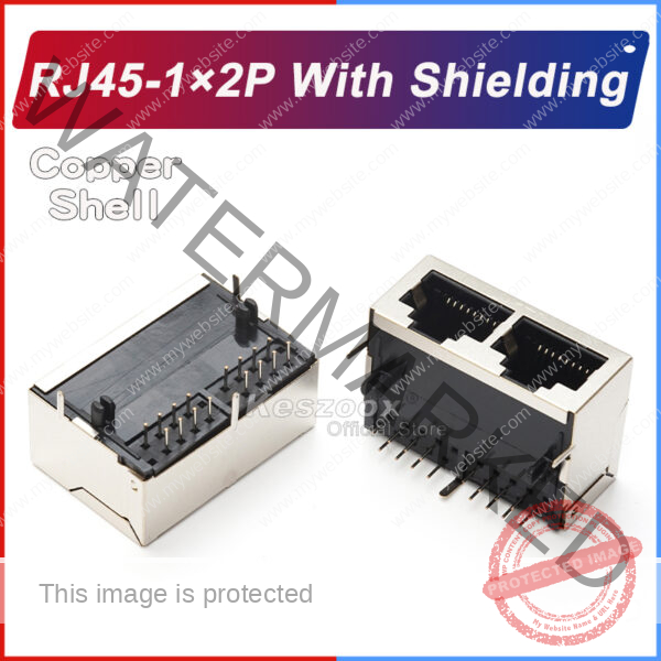 RJ45-1×2P With Shielding Ethernet Connector for reliable networks