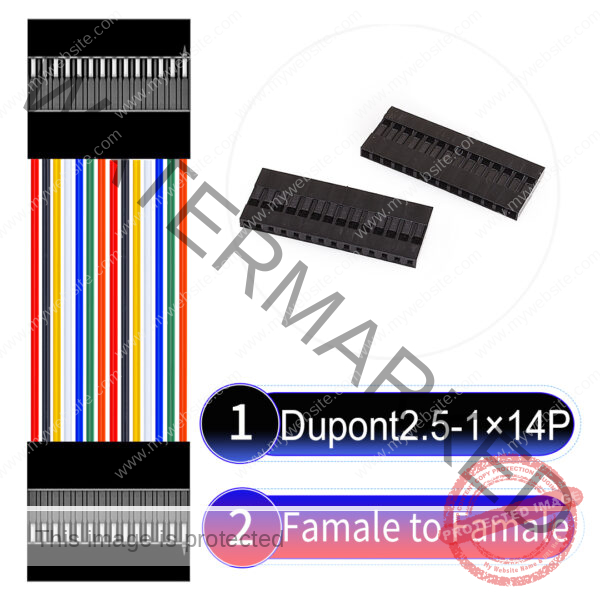 Dupont 2.54mm Female to Female 1×14Pin Cable