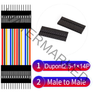 Dupont 2.54mm Male to Male 1×14Pin Cable