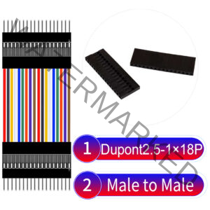 Dupont 2.54mm Male to Male 1×18Pin Cable