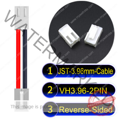 JST VH 2Pin Reverse-Side-Head Cable