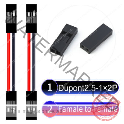 Dupont 2.54mm Female to Female 1×2Pin Cable