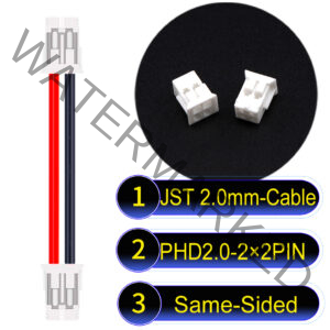 JST PHD2.0 2×2Pin Dual Row Same-Side-Head Cable