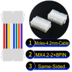 Molex MX4.2mm Dual Row 2×8Pin Mini-Fit Jr Female Same-Side-Head Cable