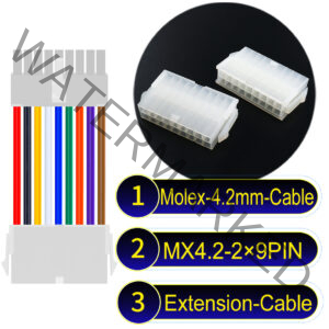 Molex MX4.2mm Dual Row 2×9Pin Mini-Fit Jr Male Female Extension Cable