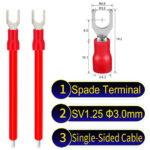 SV1.25 3mm Single-Headed ring terminal 18AWG insulated cable Red connector