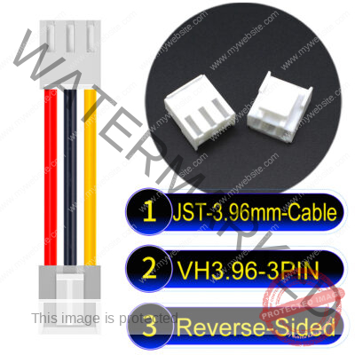 JST VH 3Pin Reverse-Side-Head Cable