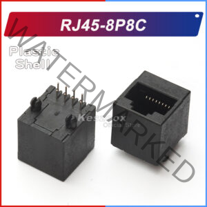 RJ45-8P8C Black Ethernet Network Connector