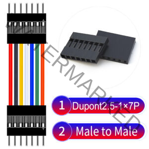 Dupont 2.54mm Male to Male 1×7Pin Cable