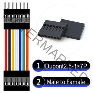 Dupont 2.54mm Male to Female 1×7Pin Cable