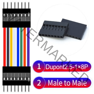 Dupont 2.54mm Male to Male 1×8Pin Cable